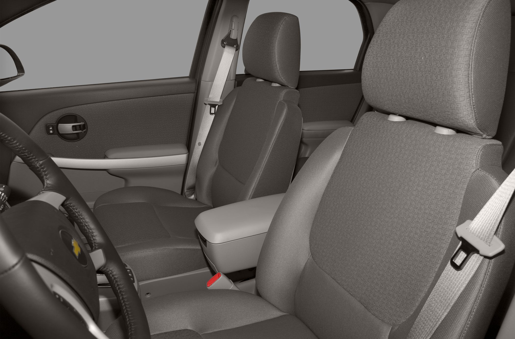 Front fabric seats, door panel, seatbelt, armrest in vehicle interior