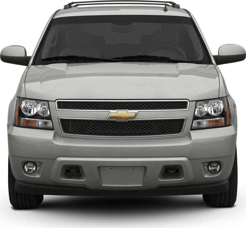 Front view with grille and headlights of a large SUV