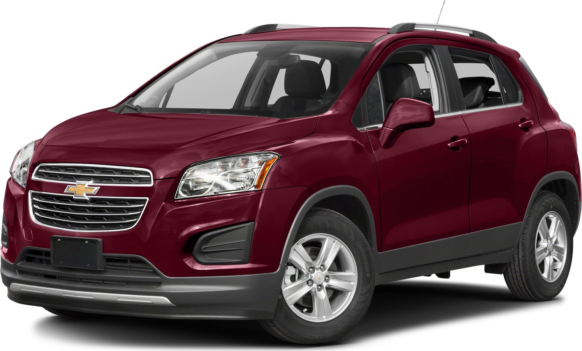 Deep red compact SUV front-left view with grille and alloy wheels