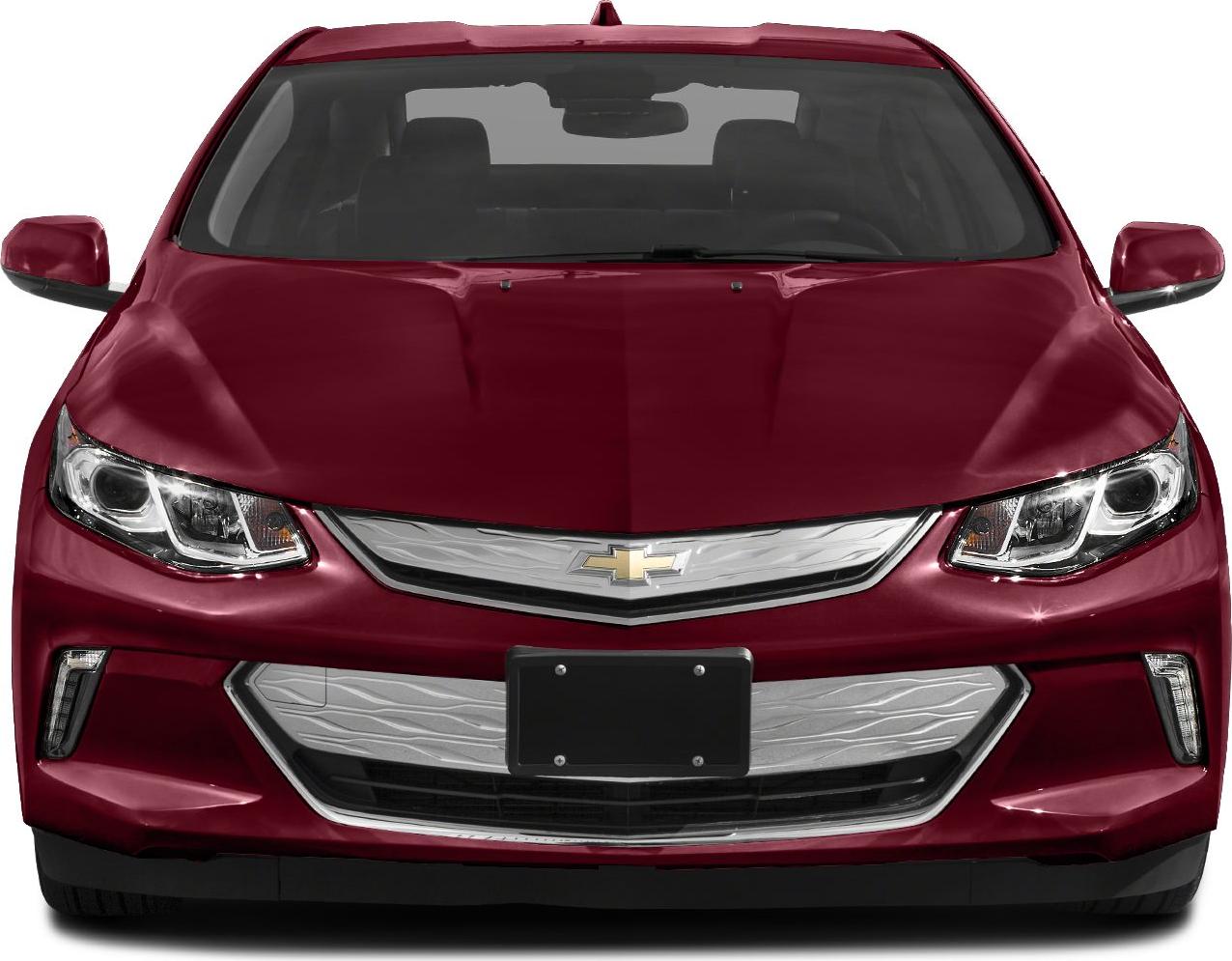 Close-up of car front with LED headlights and distinct grille