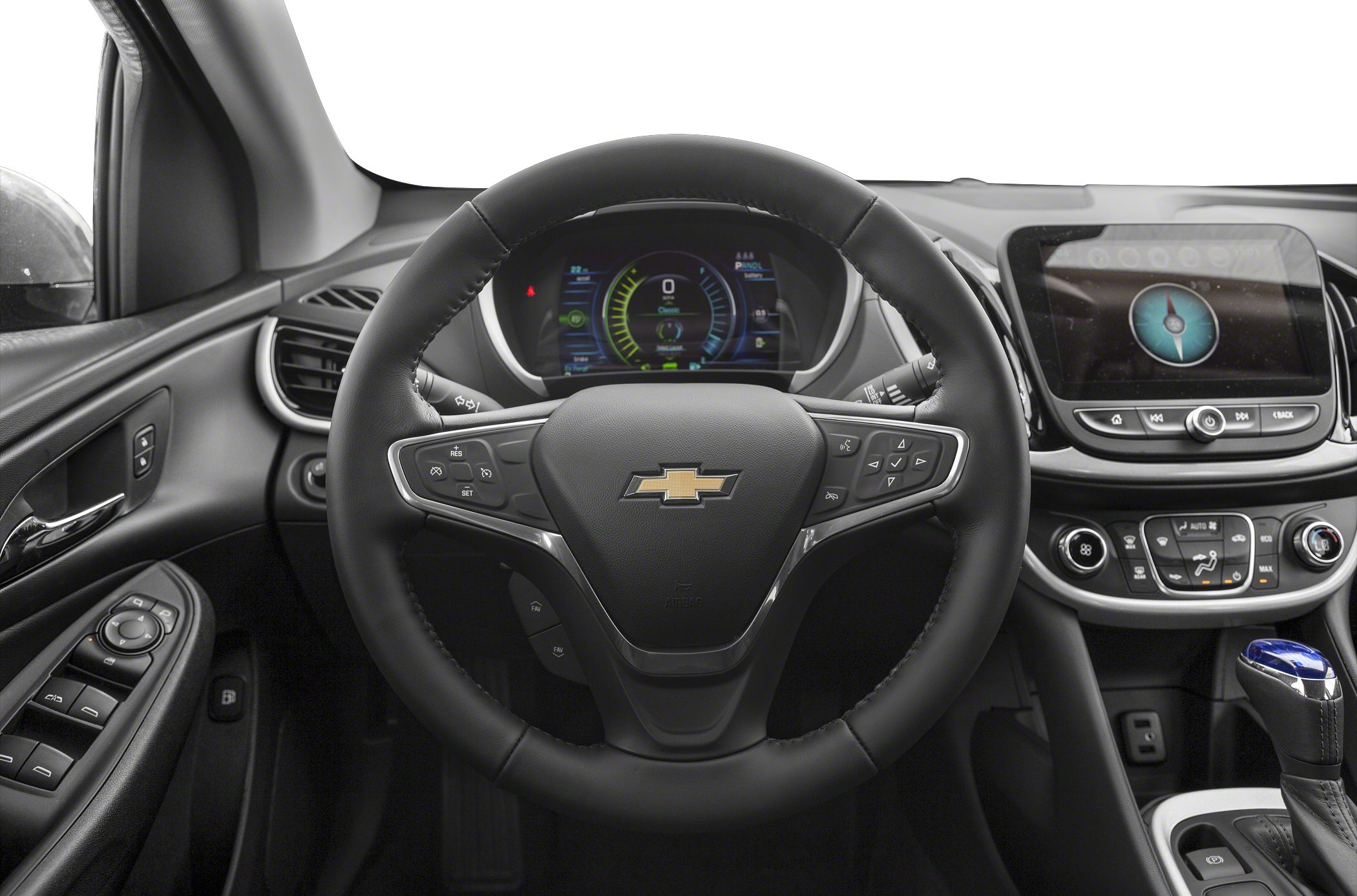 Steering wheel, digital dashboard, infotainment system