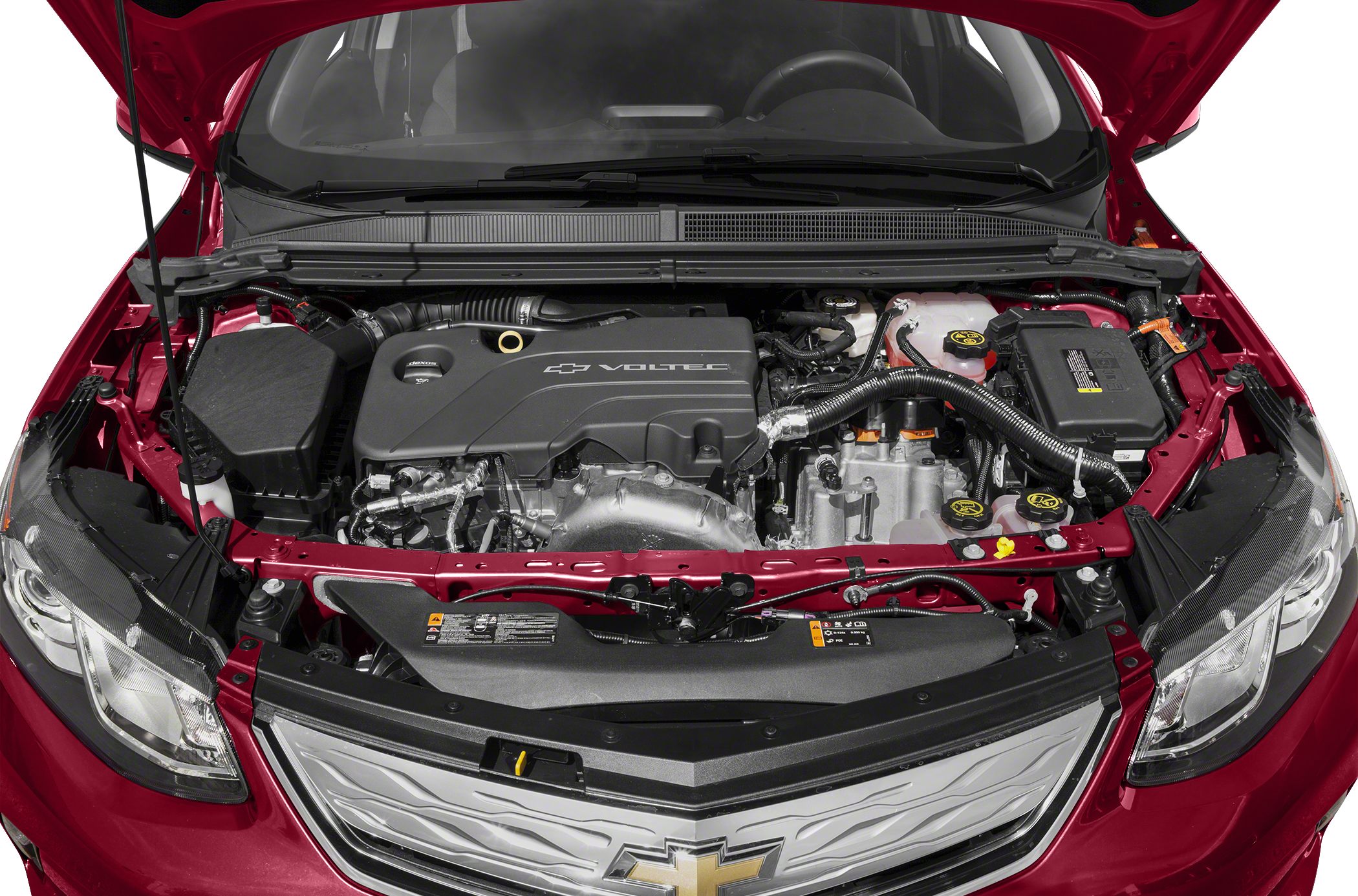 Voltec powertrain and engine components layout
