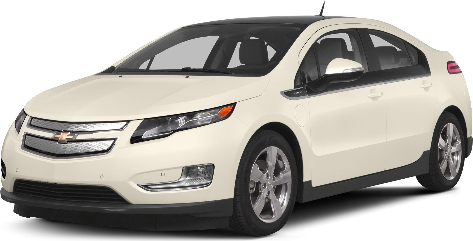 Front and side view of light beige electric hatchback