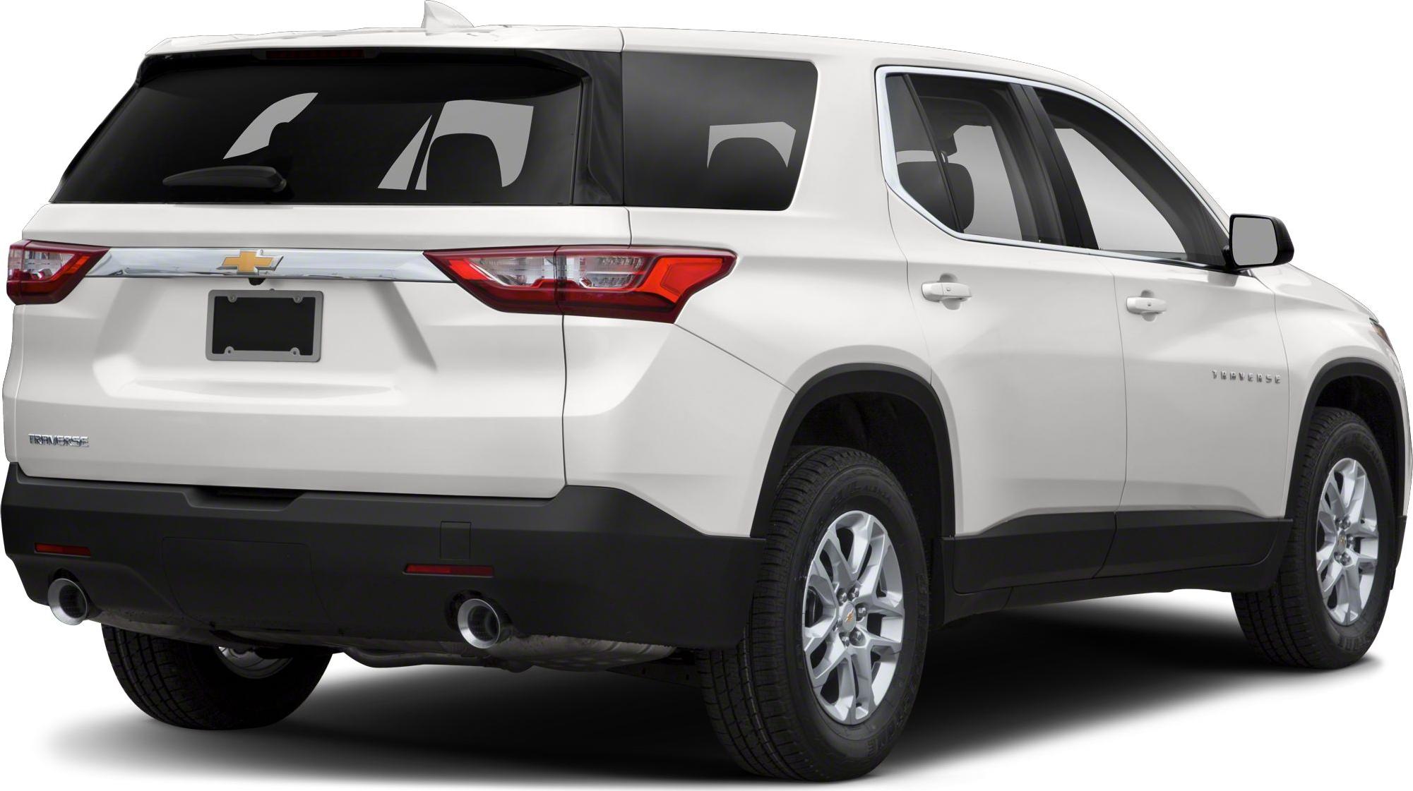 Rear view with dual exhaust and chrome trim on an SUV