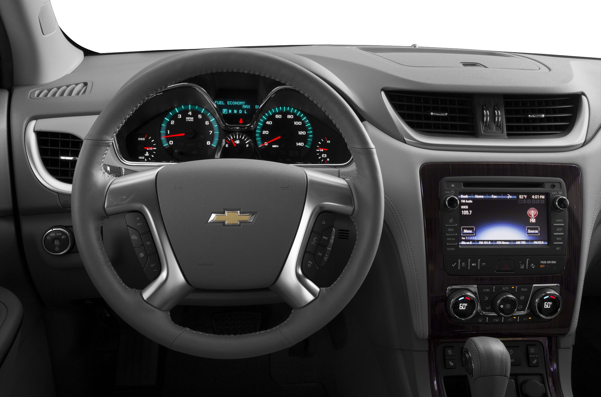 Dashboard with digital instrument cluster and multimedia system
