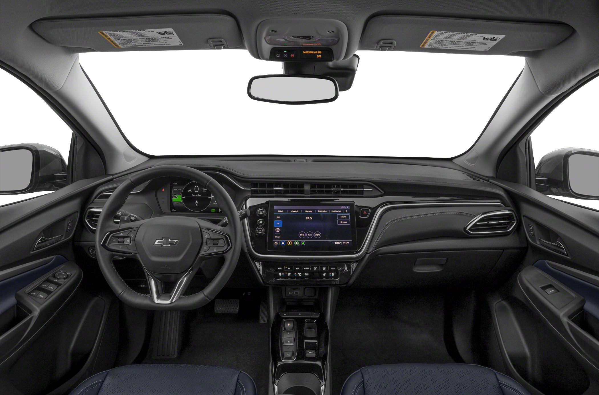 Digital instrument cluster and central touchscreen infotainment dashboard