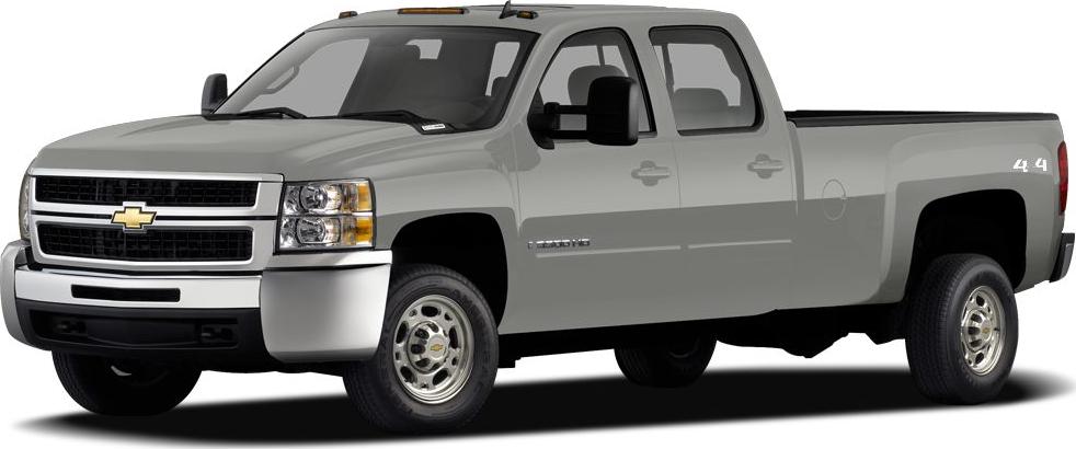 Front three-quarter view of extended cab long box pickup truck