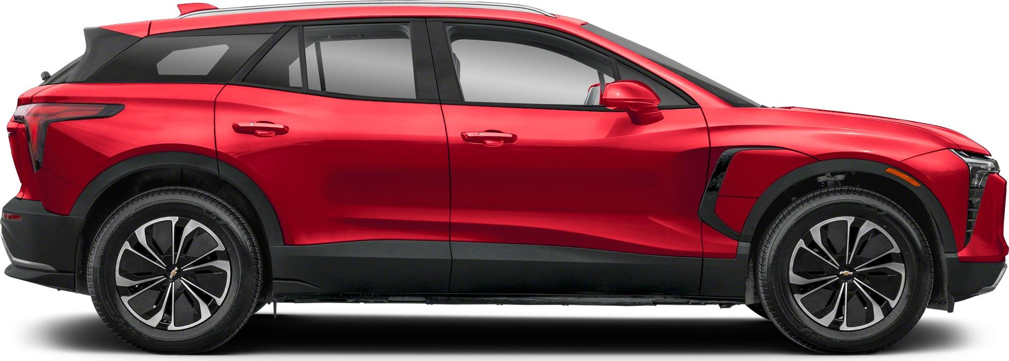 Electric SUV side profile with aerodynamic body and alloy wheels