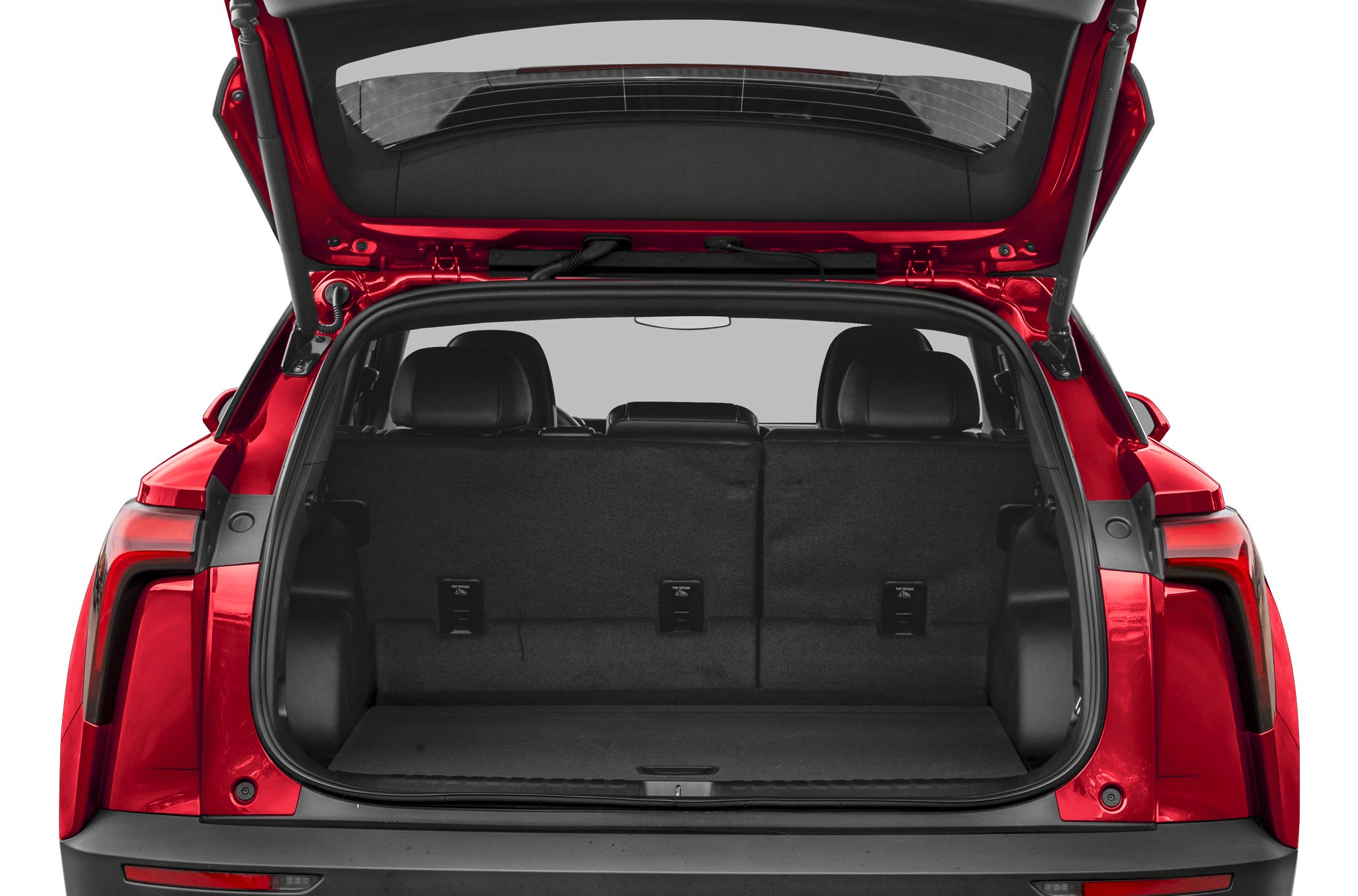 Spacious rear cargo area with foldable seats and rear headrests