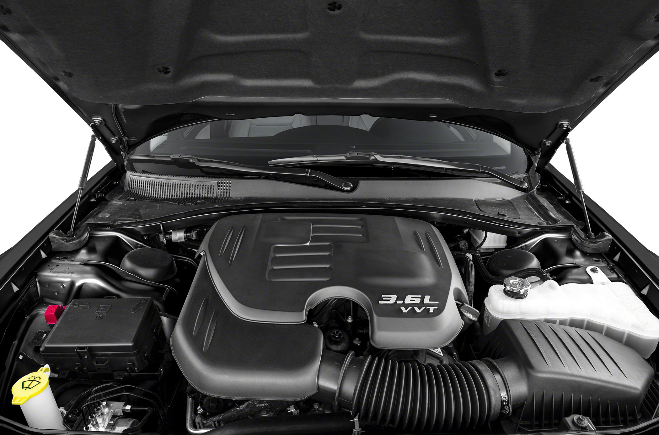 3.6L VVT engine bay with detailed cover and components