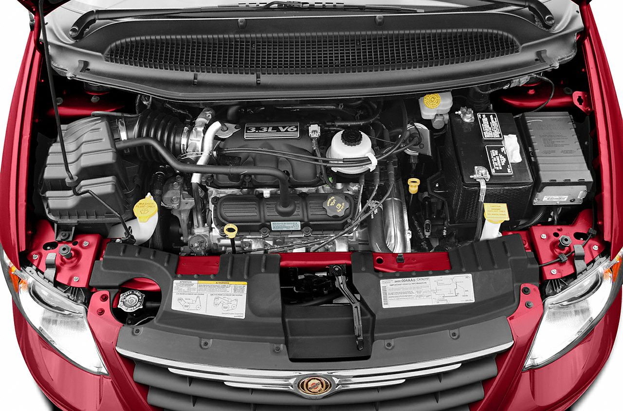 3.3L V6 engine bay with detailed components