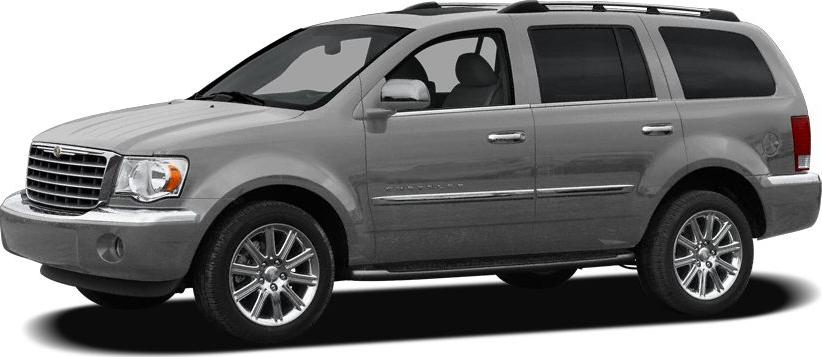 2007 SUV front side view with chrome wheels and roof rack