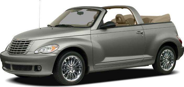 Convertible with open roof and chrome wheels