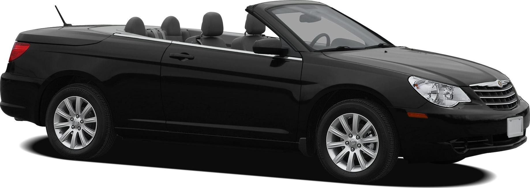 Convertible with open roof and smooth body design