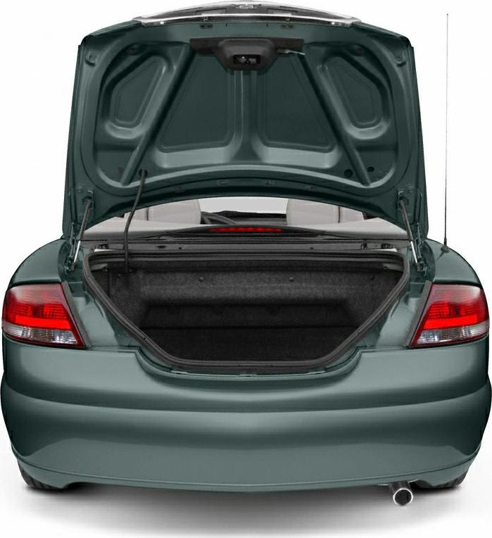 Open trunk with spacious cargo and rear taillights visible