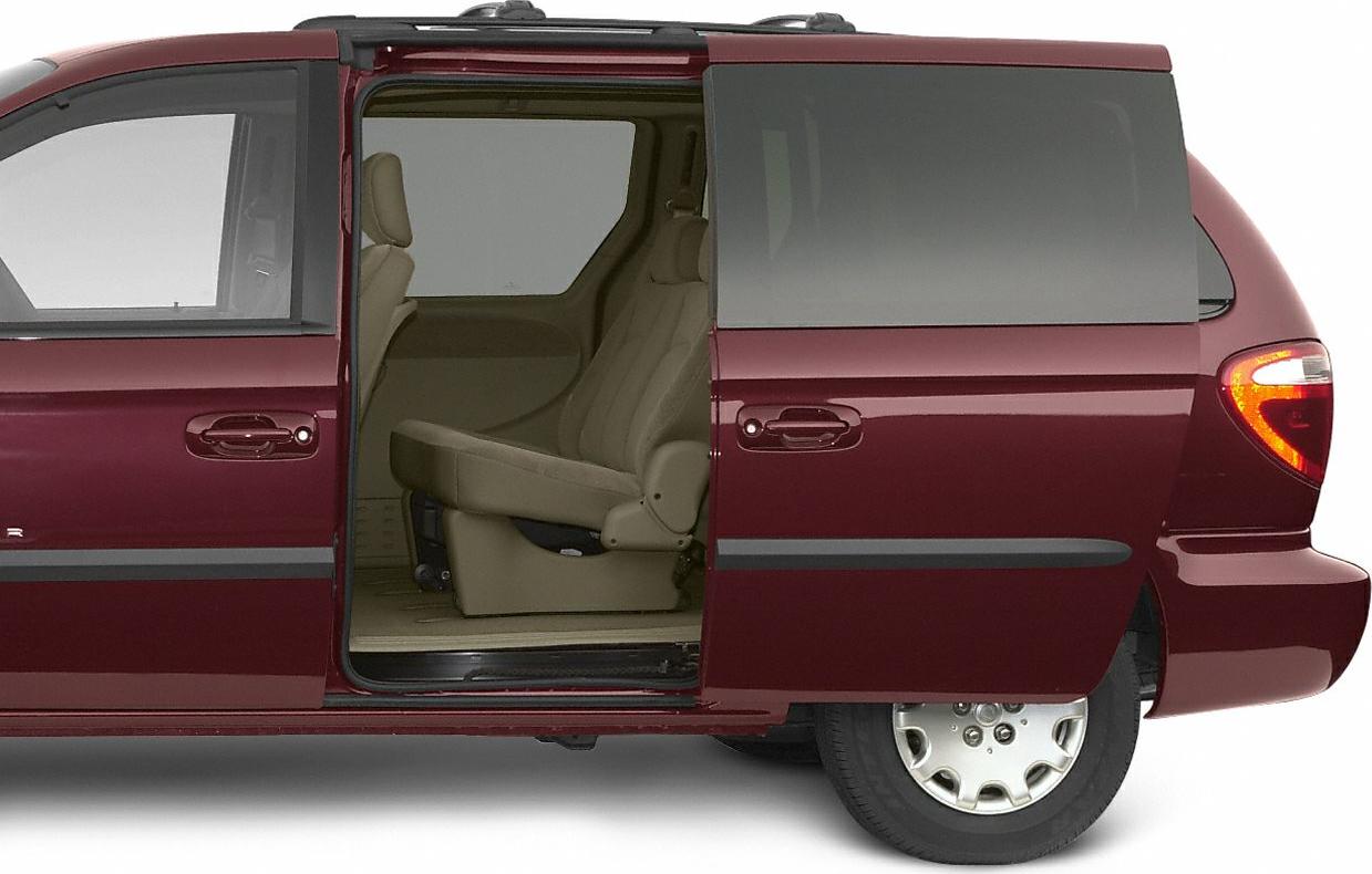 Sliding side door open showing beige interior seating