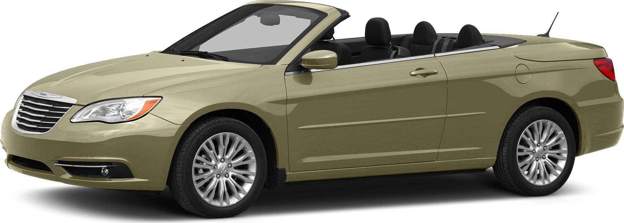 Beige convertible with front side view and open roof