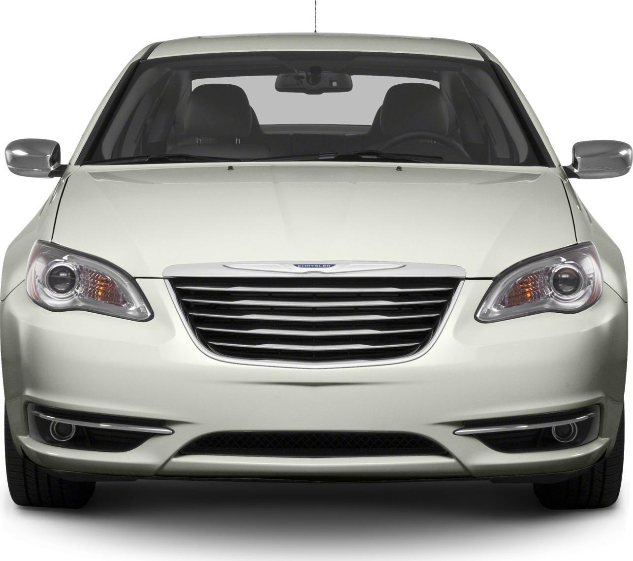 Wide chrome grille and sleek headlights with fog lights on front view