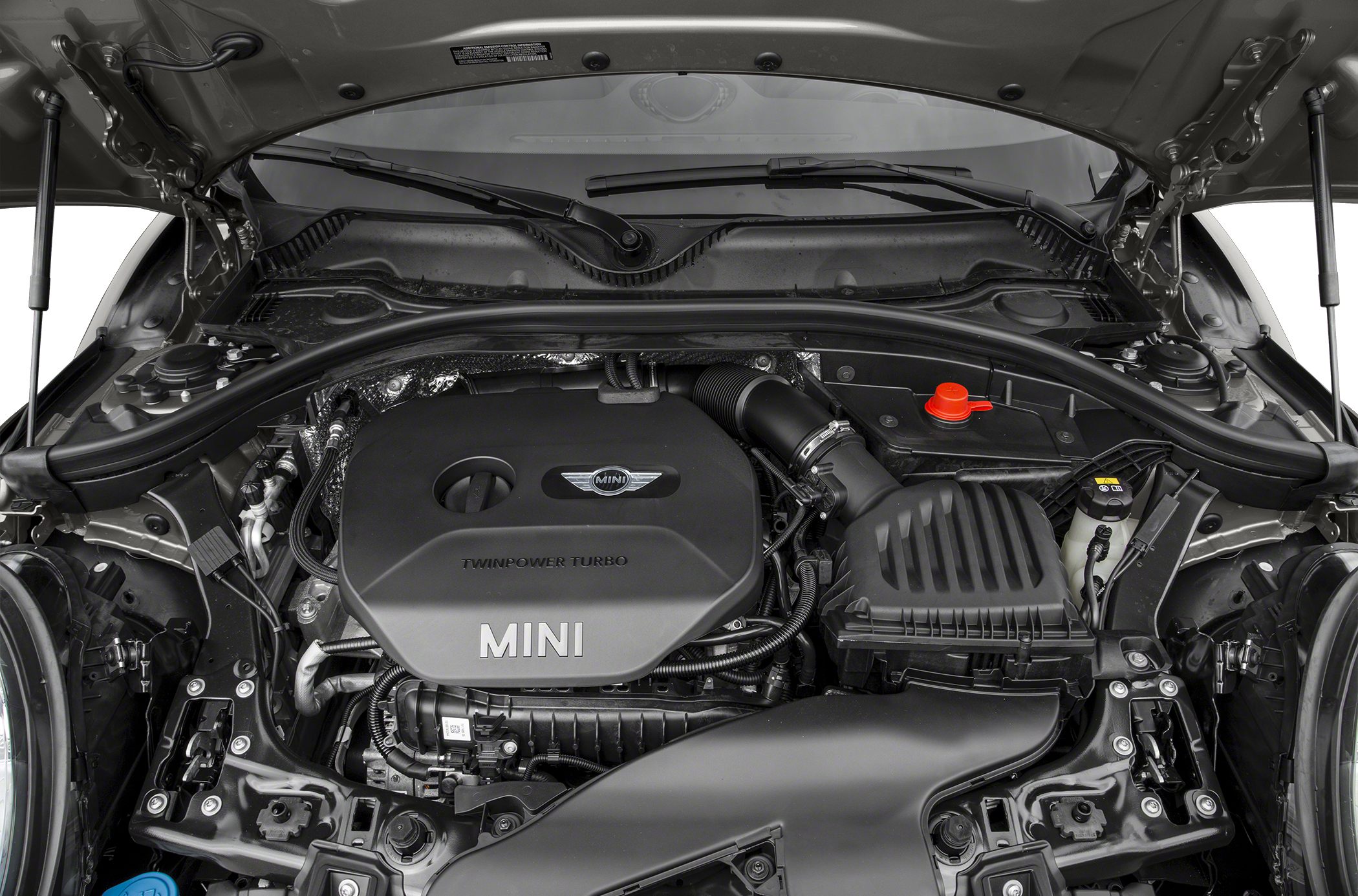 Mini Clubman F54 TwinPower Turbo engine bay detailed view