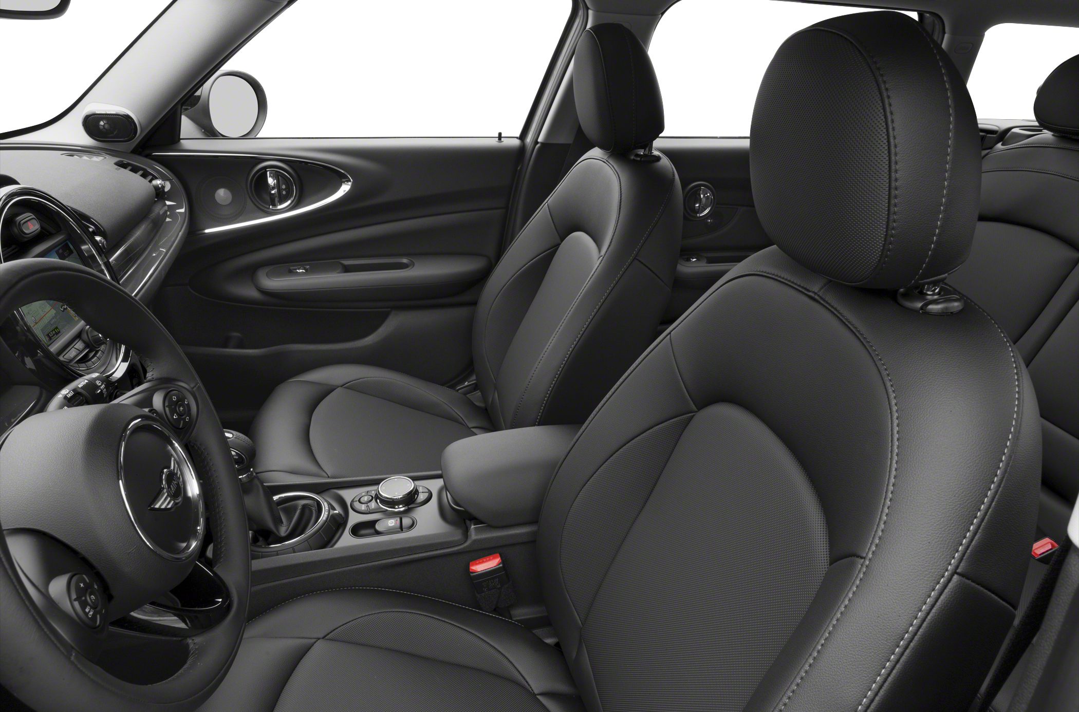 Premium black leather seats and modern dashboard layout