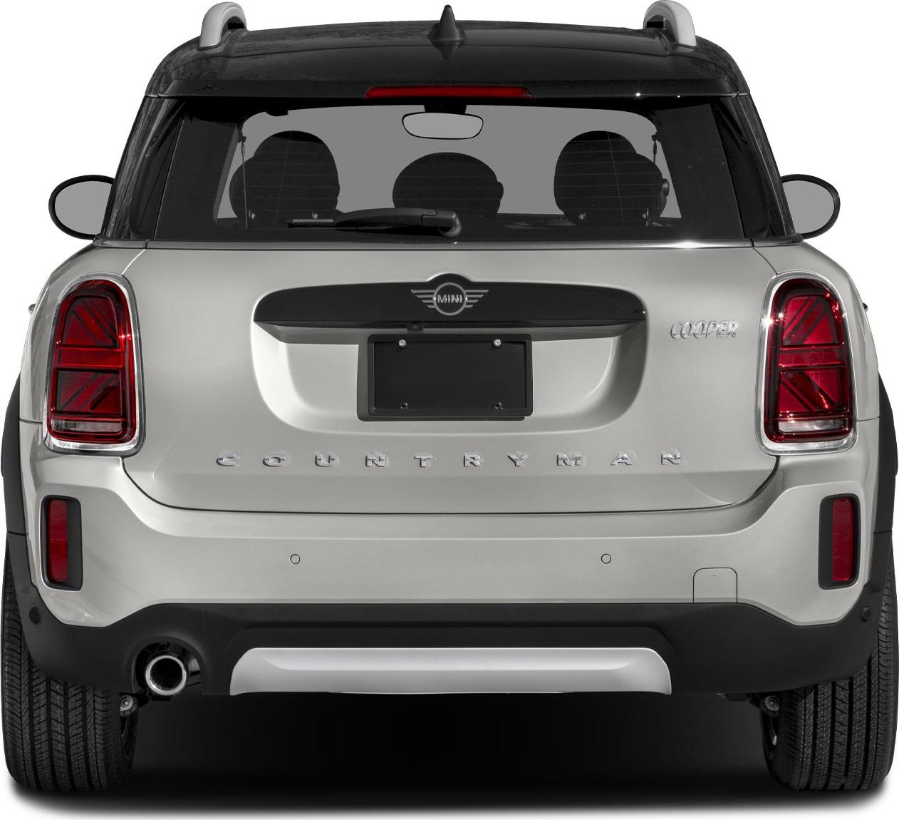 Compact SUV rear view with distinct taillights and rear branding