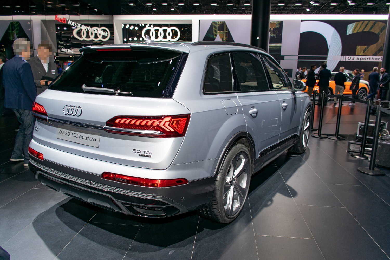 LED rear lights and sleek rear design of premium SUV