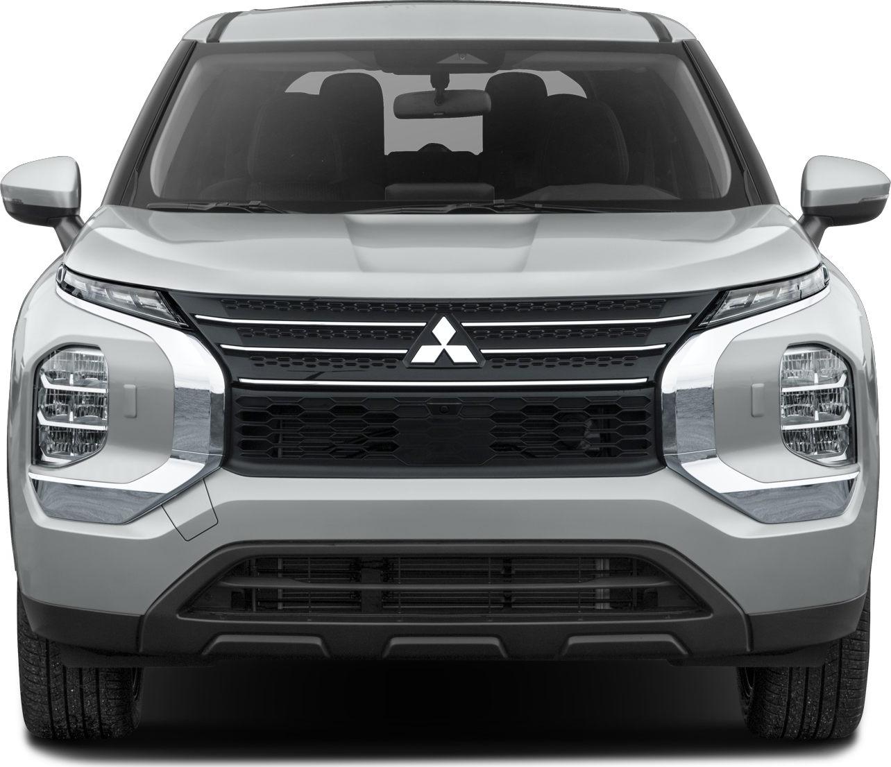 Front view with bold grille and split LED headlights