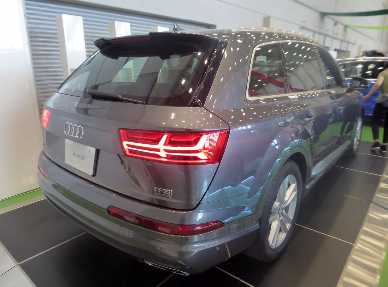 Rear and side view with LED taillights and TFSI Quattro badge