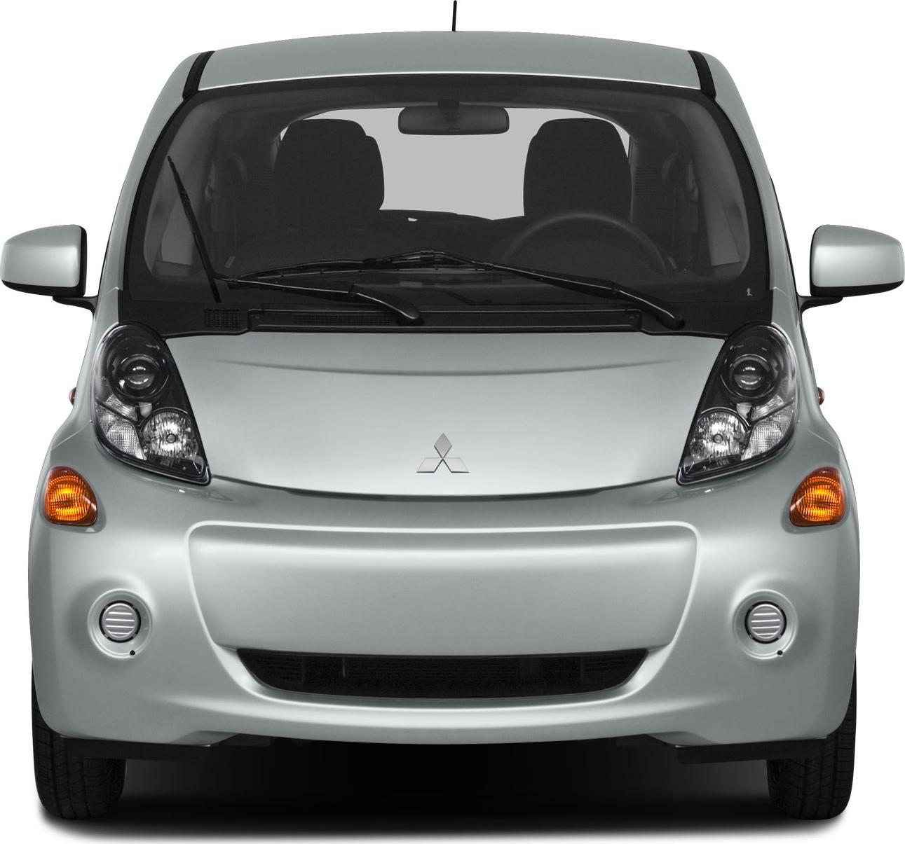 Front view featuring distinctive headlights and compact body design