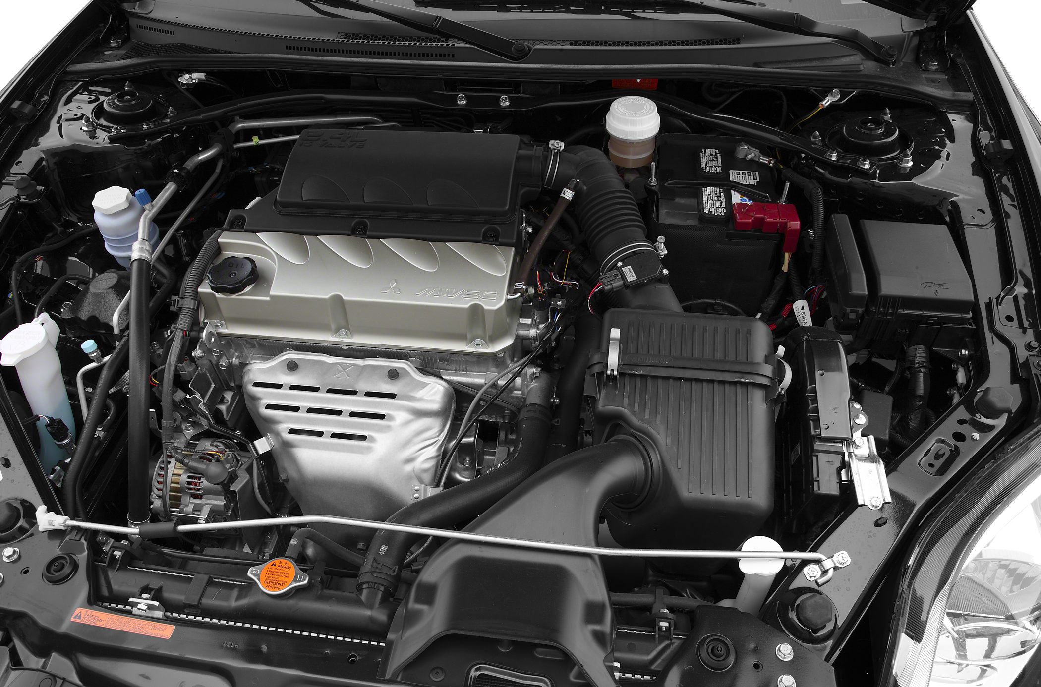 2.4L MIVEC inline-4 engine and components in engine bay