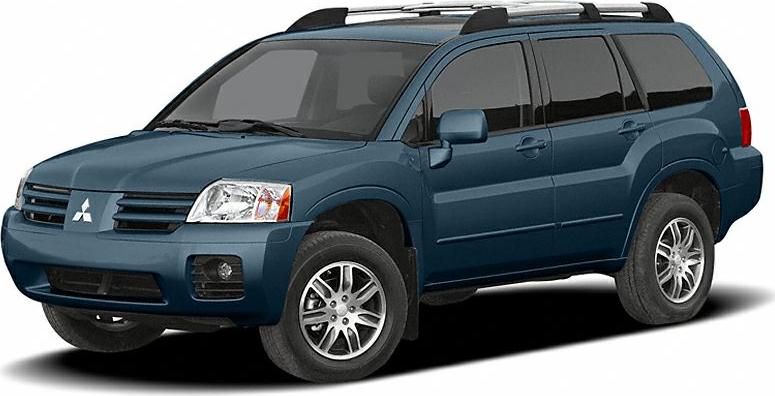 Front side view of a blue SUV with roof rails
