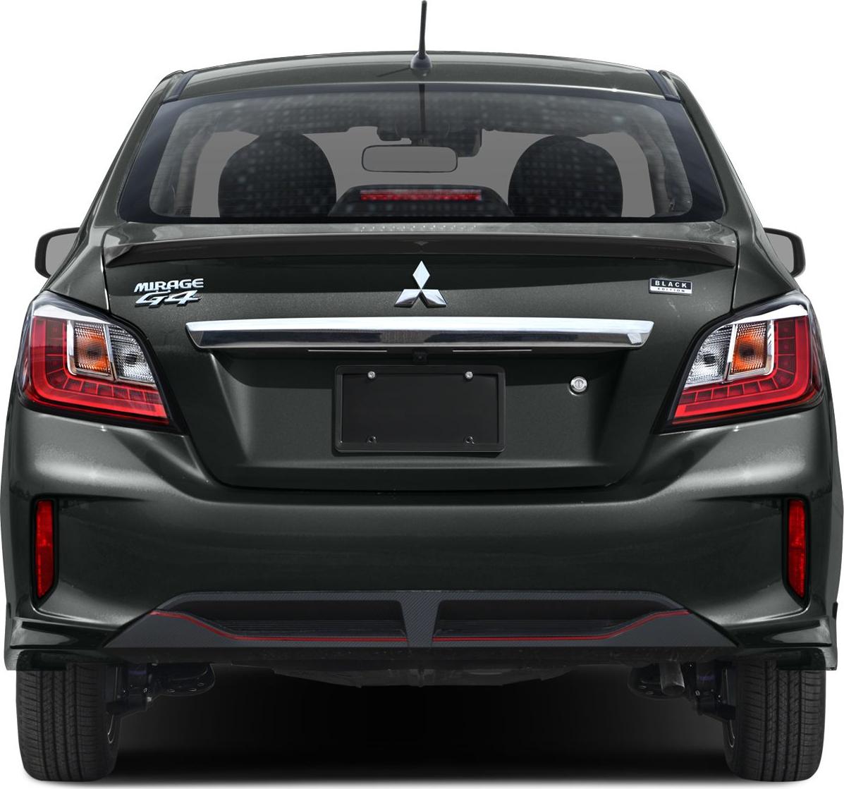 Rear view with distinctive taillights and rear trim