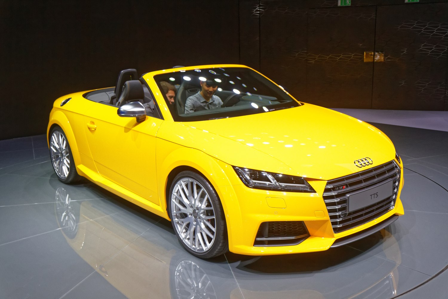 Yellow convertible with LED headlights and sporty alloy wheels
