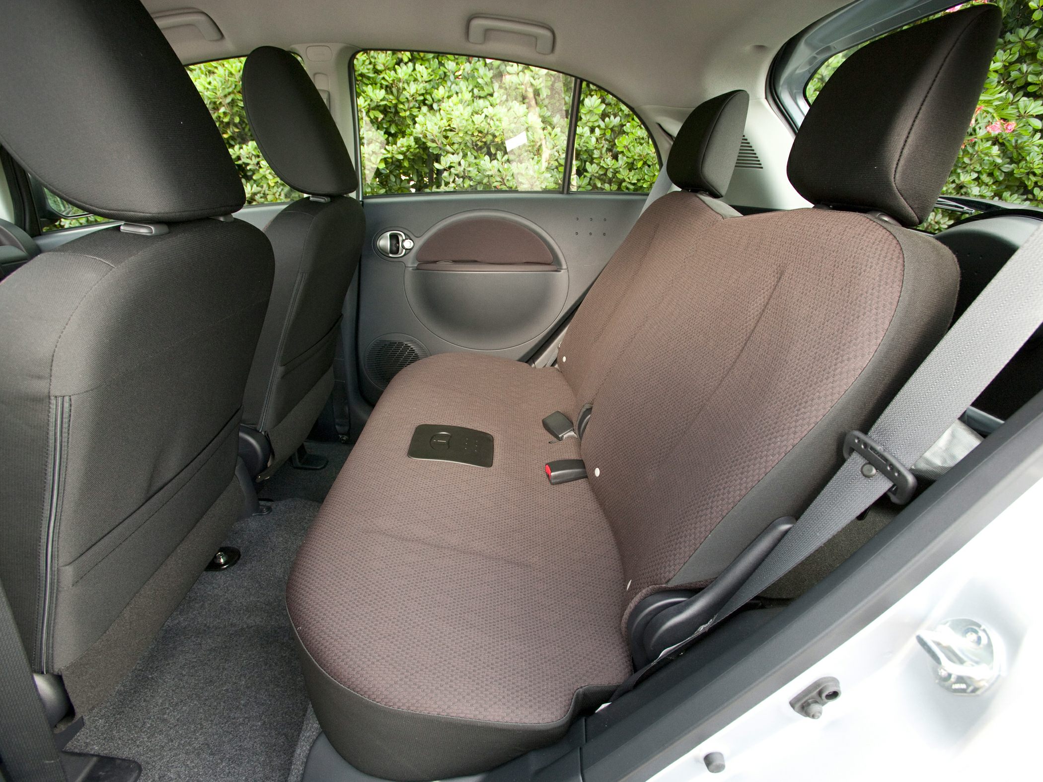 Rear seats and door panel upholstery and design