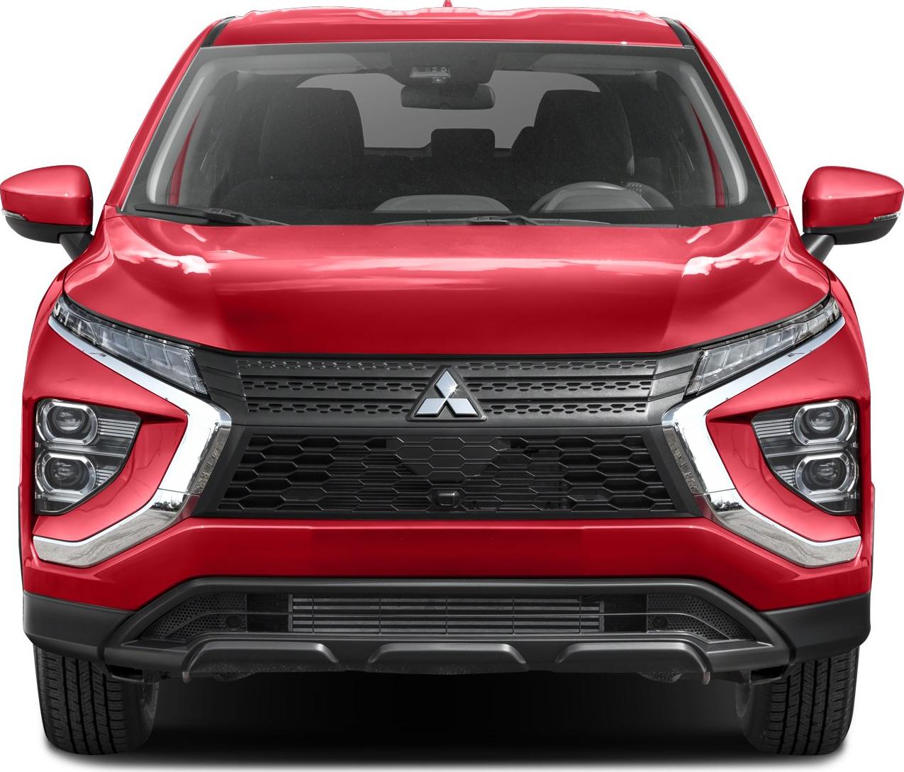 Front view of SUV with distinctive grille and LED headlights