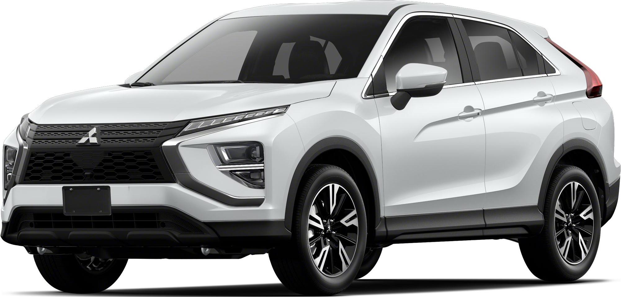 Front side view of modern SUV with sleek headlights and distinctive grille