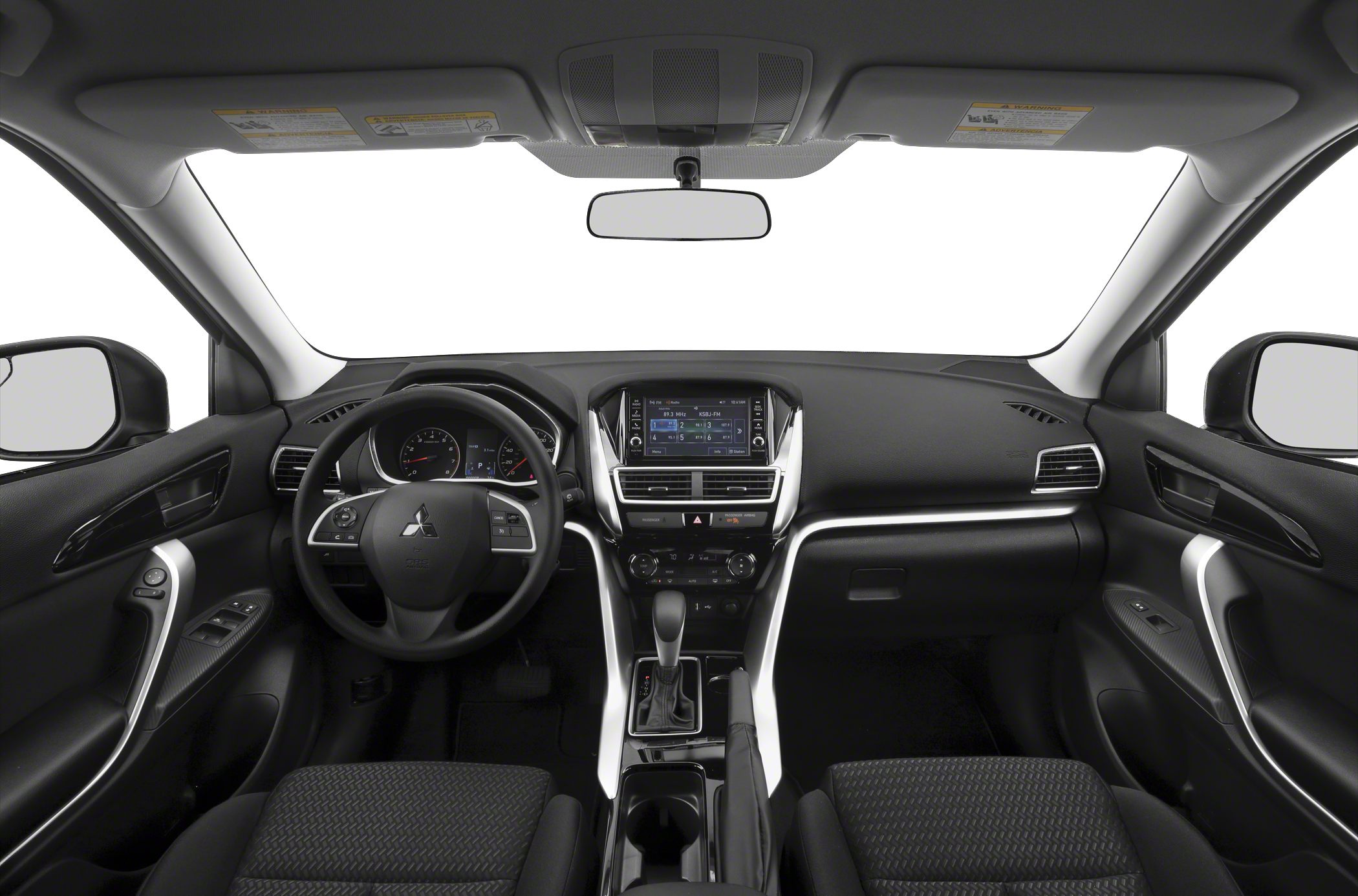 Dashboard and steering wheel with center console