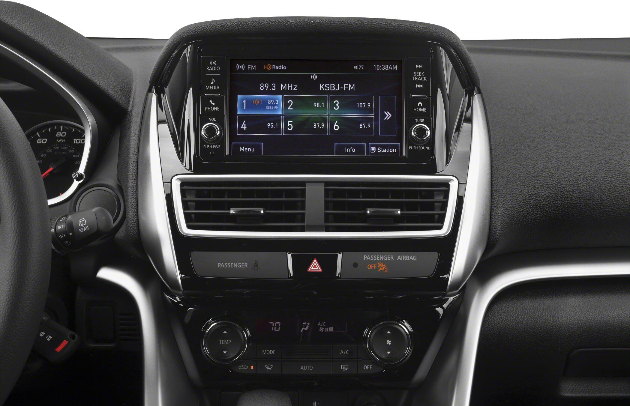 Touchscreen infotainment and climate control dials