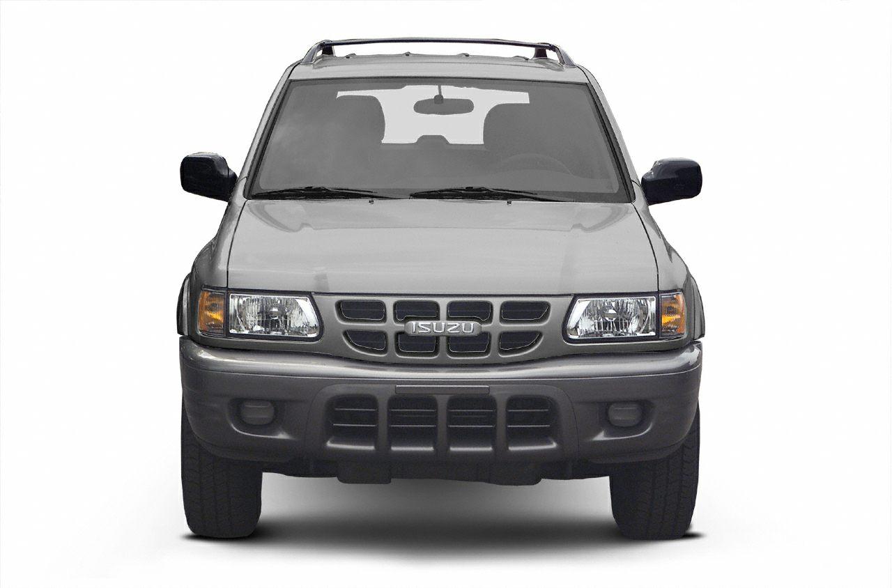 Front view with grille, headlights, and bumper of mid-size SUV