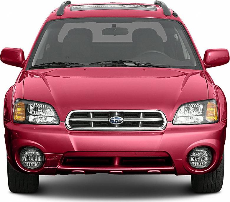 Front view with roof rails and fog lights