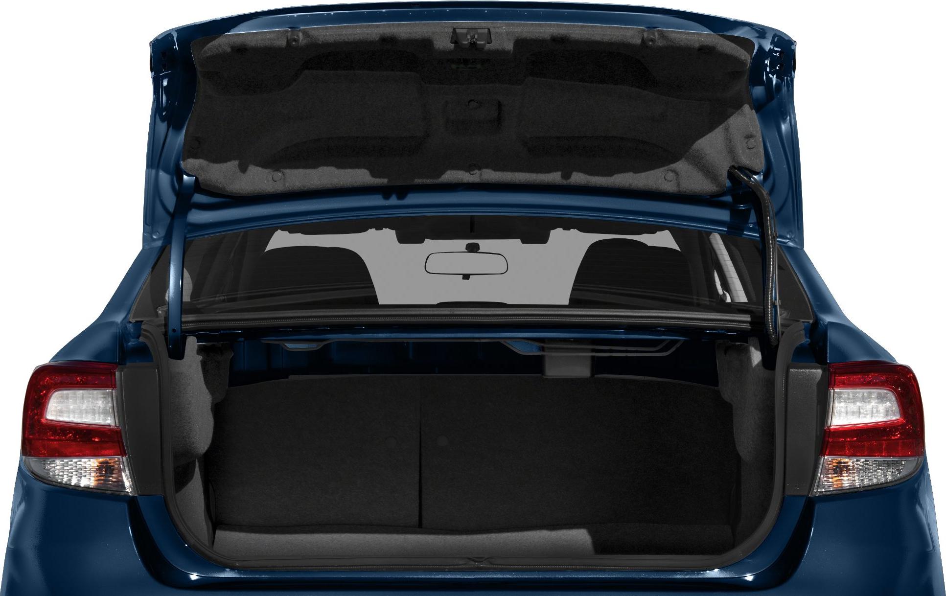 Wide open trunk showing spacious rear cargo area
