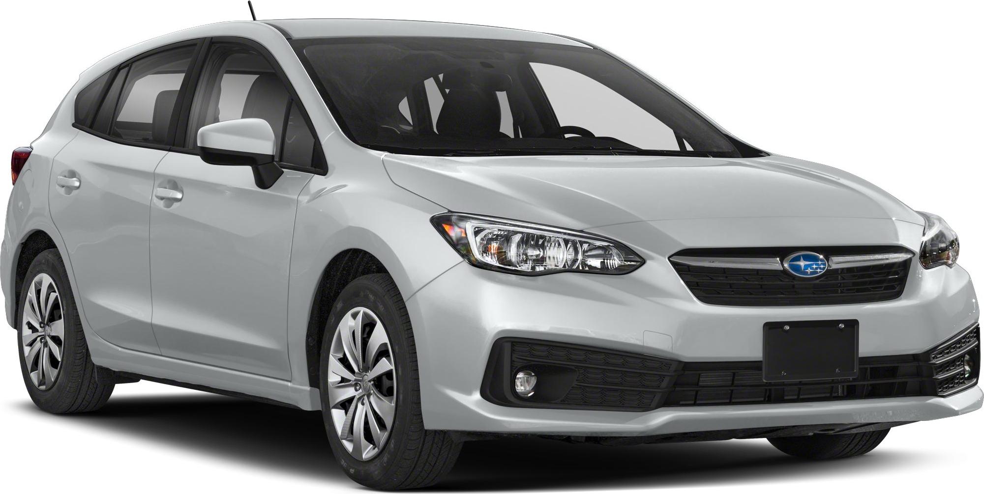 Front view of compact hatchback with detailed grille and headlights