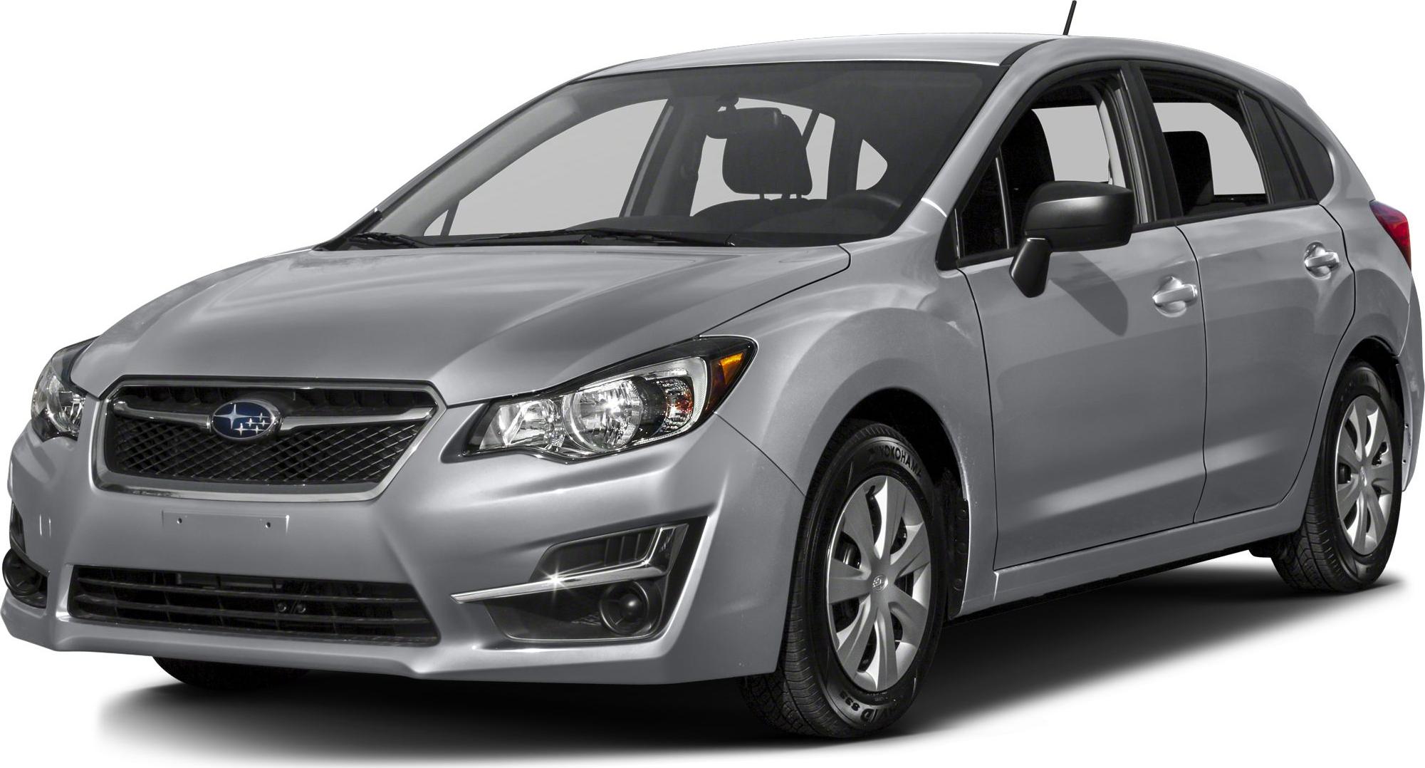 Front-side view of a modern silver hatchback with sharp headlights