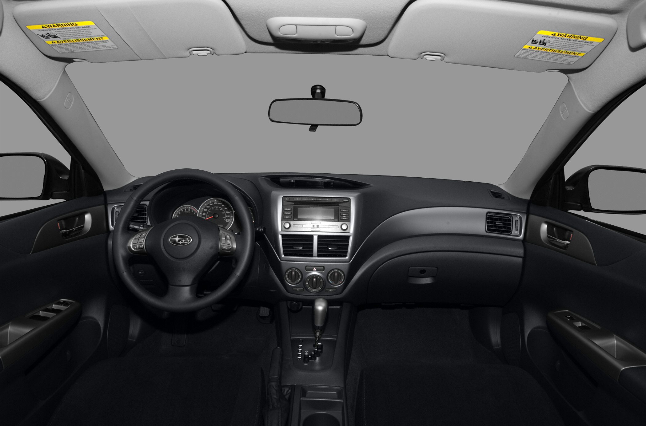Dashboard and Steering Wheel Interior View