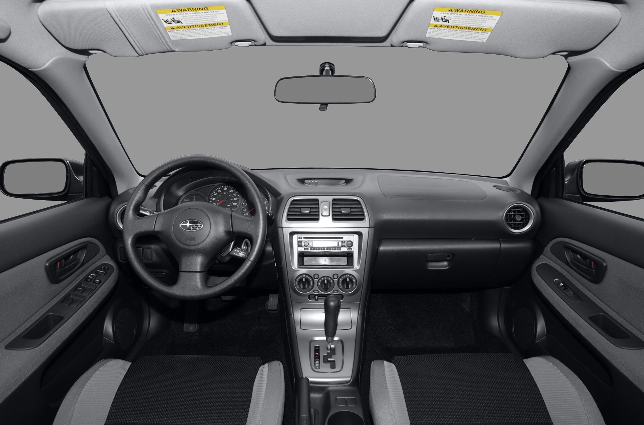 Dashboard layout with steering wheel and center console controls