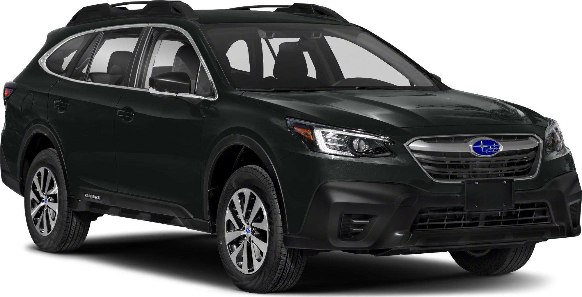 Front-side view of black mid-size SUV with detailed headlights and grille