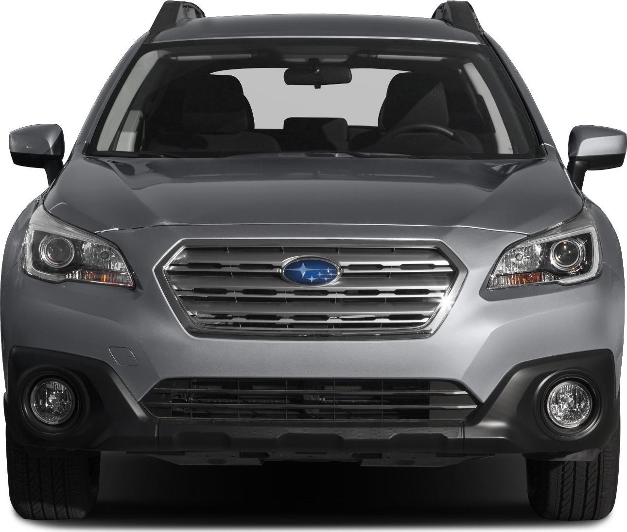 Front view with hexagonal grille and projector headlights