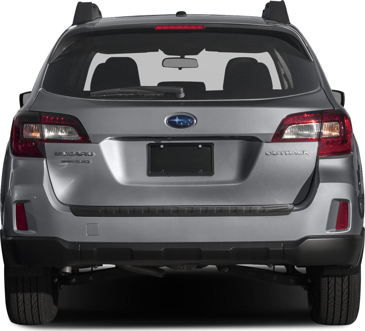 Rear view with roof rails, distinct taillights, and rear wiper