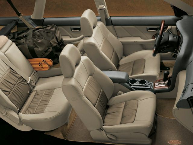 Beige leather seats and detailed car cabin interior