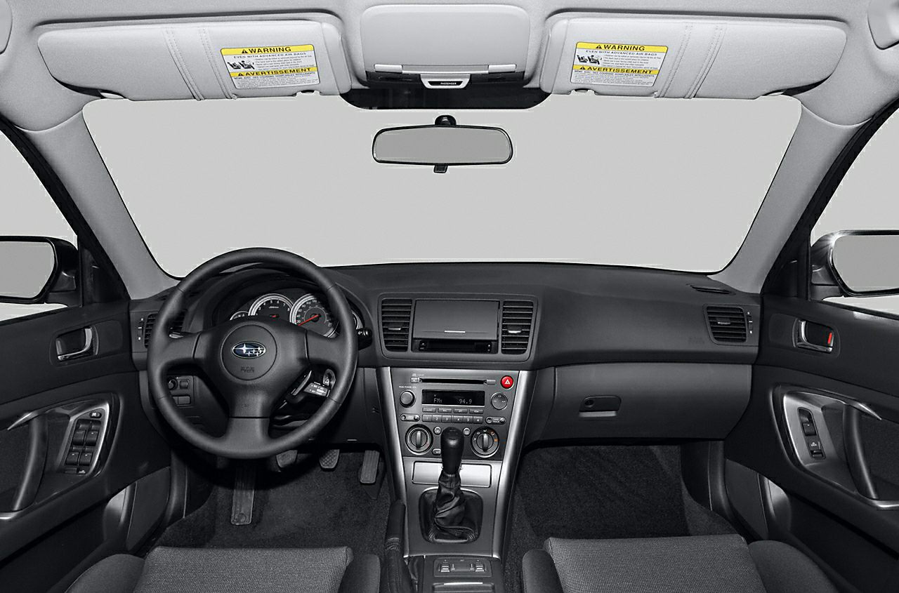 Interior dashboard and manual transmission steering wheel view